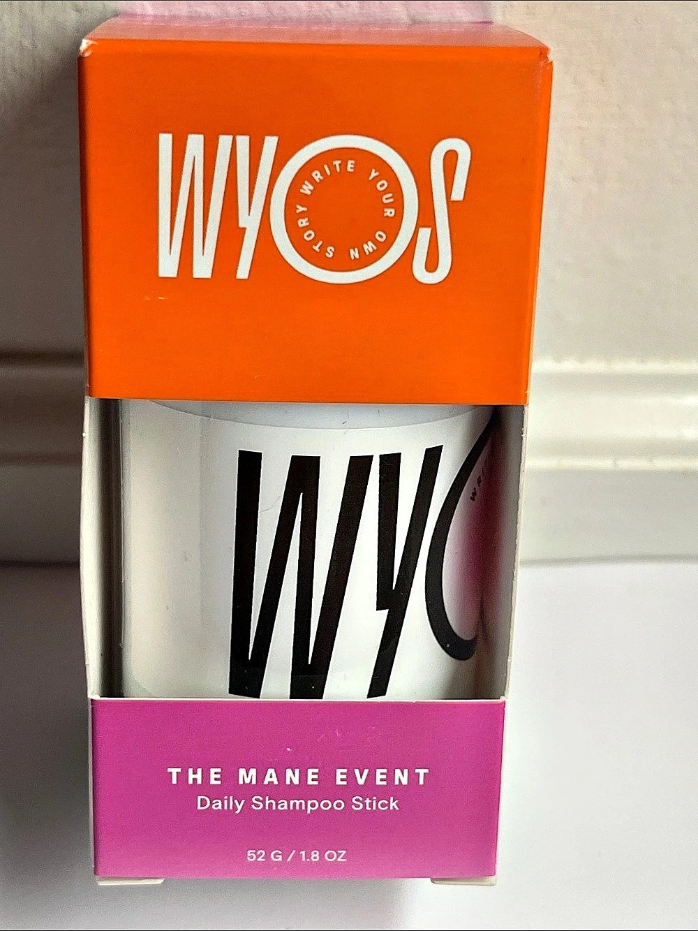 WYOS The Mane Event Daily Shampoo Stick 1.8 oz NWT